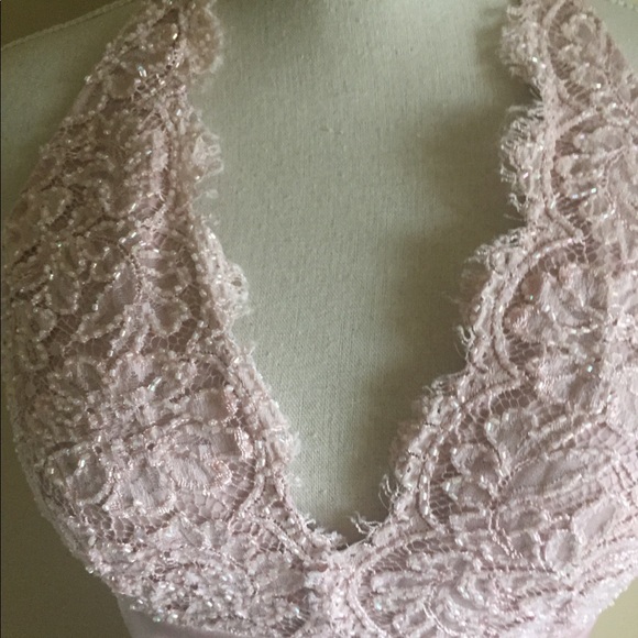 JS Boutique Pink Halter Dress w/sequin & satin - Picture 4 of 8